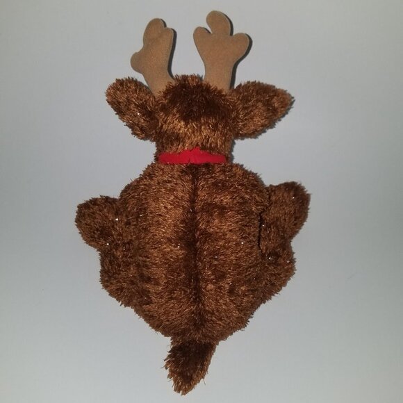 Hallmark Comet Brown Reindeer Plush Bell Stuffed Animal Christmas Glitter - Picture 5 of 7